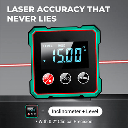 Magnetic Digital Angle Finder with Electronic Laser