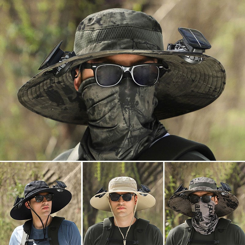 Solar Fan Outdoor Fishing Hat