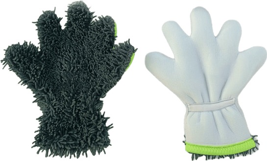 Double-sided five-finger car wash gloves