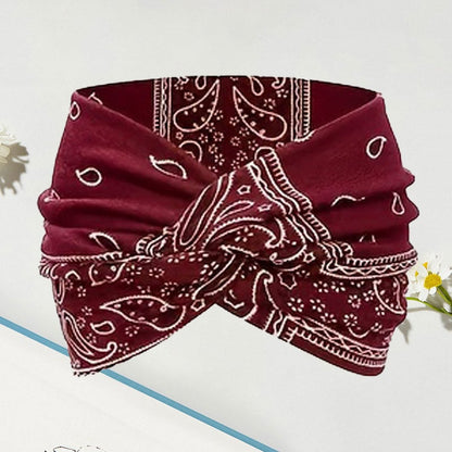 Vintage Style Wide Tie-Dye Hairband