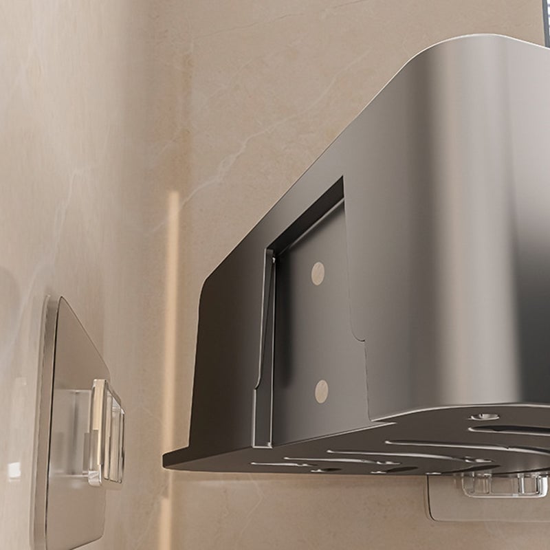 No-Drill Bathroom Corner Shelf