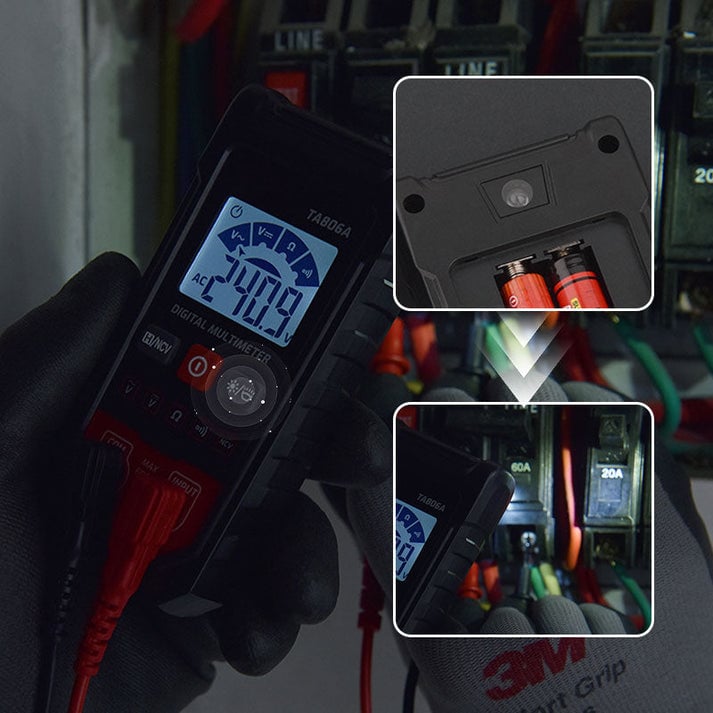 Compact Digital Multimeter Tester With Auto Recognition