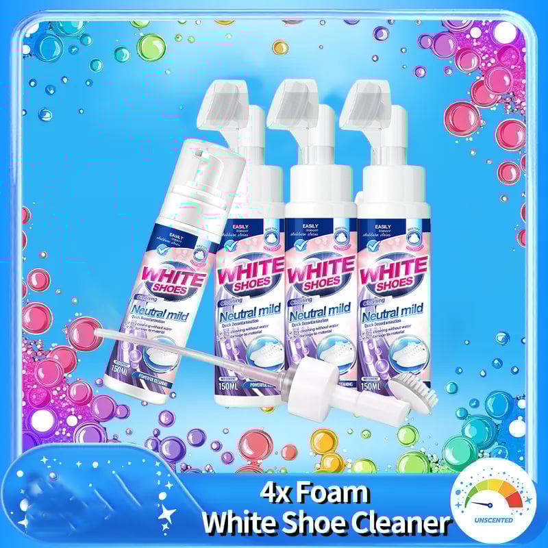 🤍Foam No-Rinse Cleaner — Instantly Brightens & Whitens Shoes