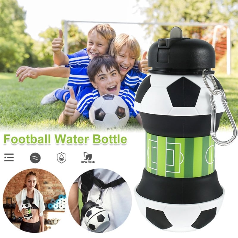 Foldable Football Ball Water Bottle