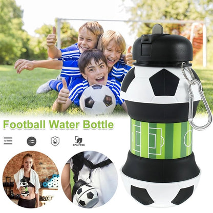 Foldable Football Ball Water Bottle