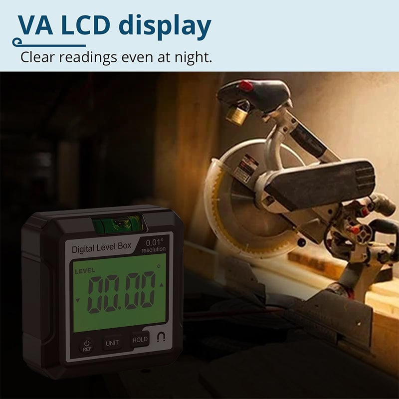 0-360°(4 * 90°) Digital Angle Finder Level Magnetic Electronic Gauge Inclinometer Protractor Tool