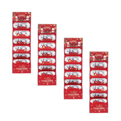 Foldable 6-Slot Christmas Red Envelope