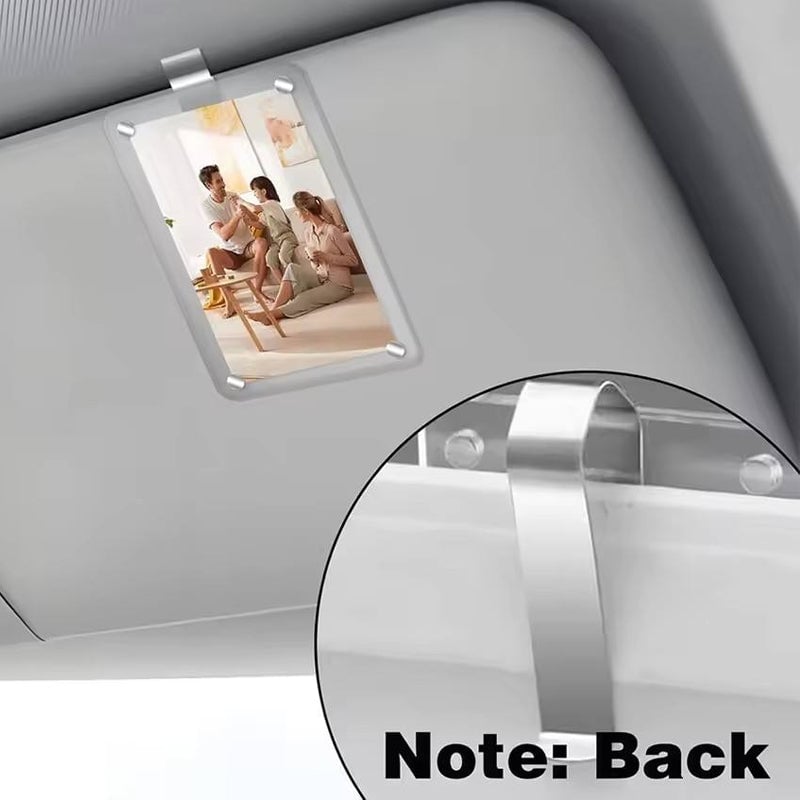 Acrylic Sun Visor Photo Holder