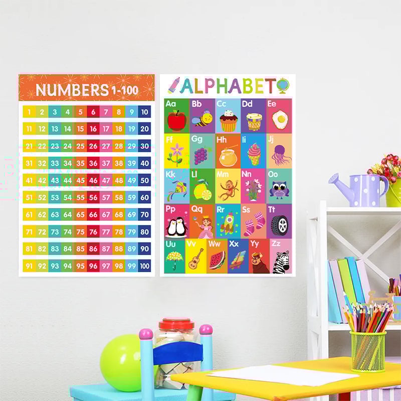 Colorful Educational Posters（16PCS/SET ）