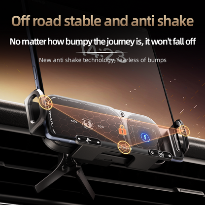 Sakerplus Wireless Charging Rotating Car Mount