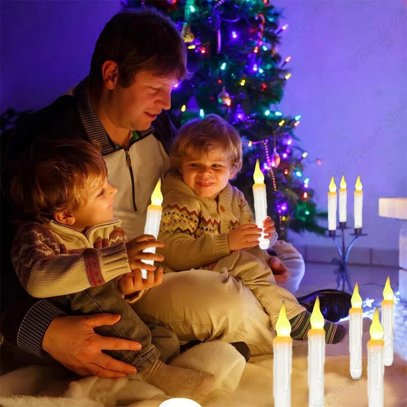 🪄🪄Fantasy Floating Candles with Wand Remote
