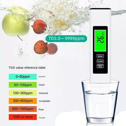 Nuevo medidor digital de TDS 4 en 1 para agua