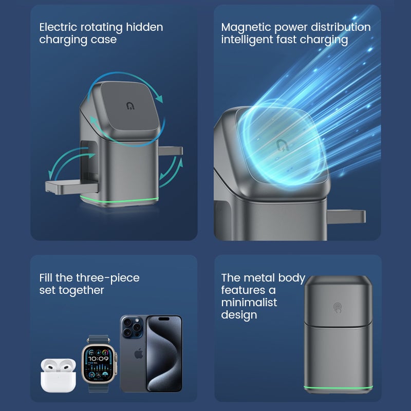 3-in-1 Wireless Fast Charging Charger