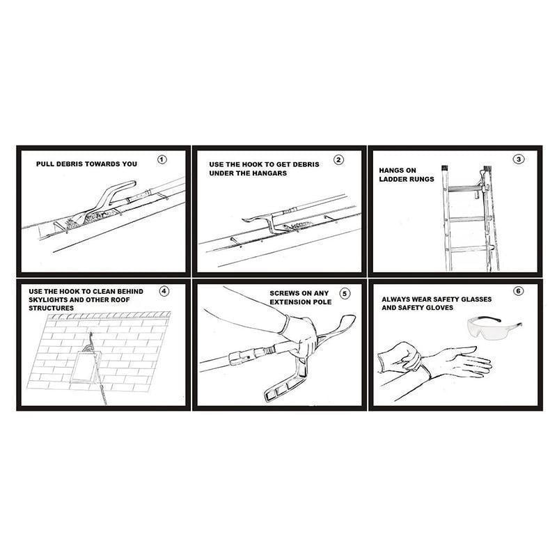 Ingenious Gutter Cleaning Tool - Spoon and Scoop