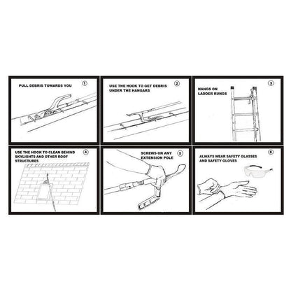 Ingenious Gutter Cleaning Tool - Spoon and Scoop