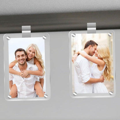Acrylic Sun Visor Photo Holder
