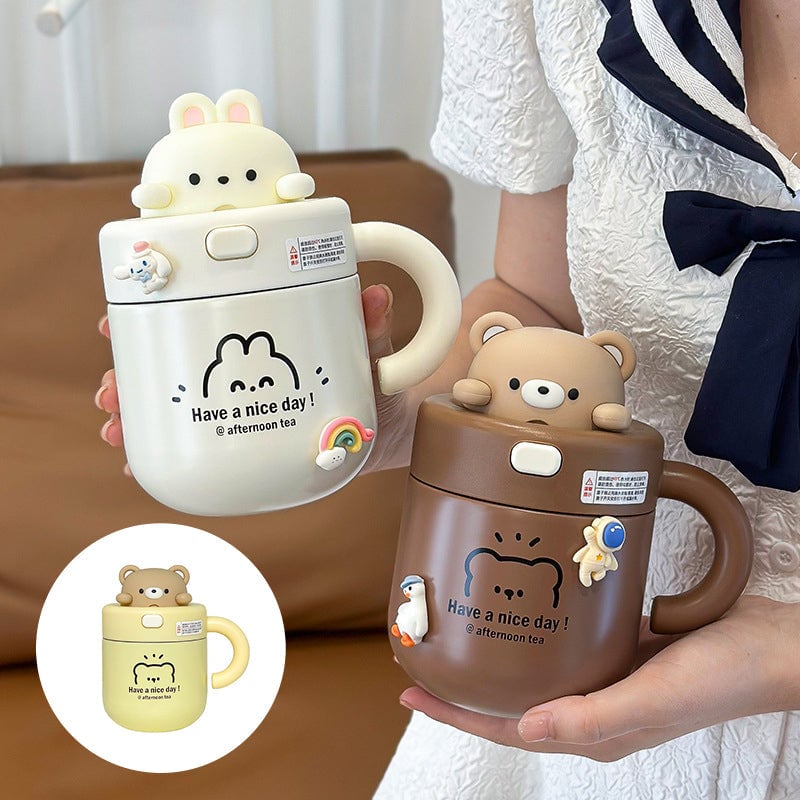 Bear Doll Insulated Water Cup