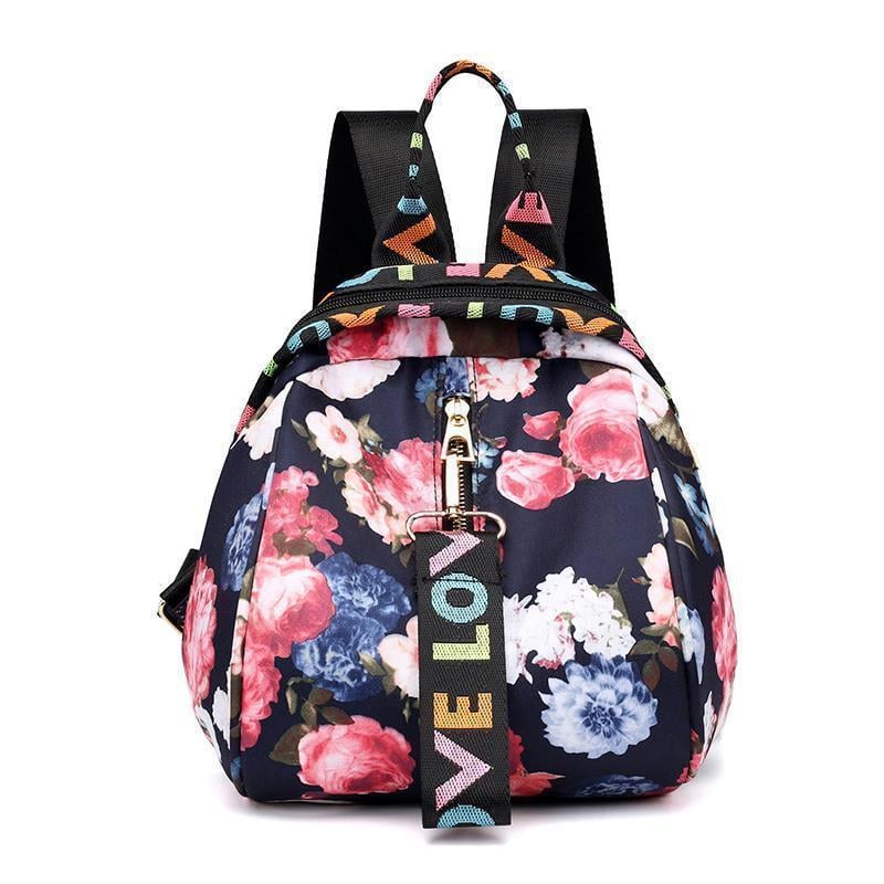 Floral Waterproof Shoulder Bag Backpack