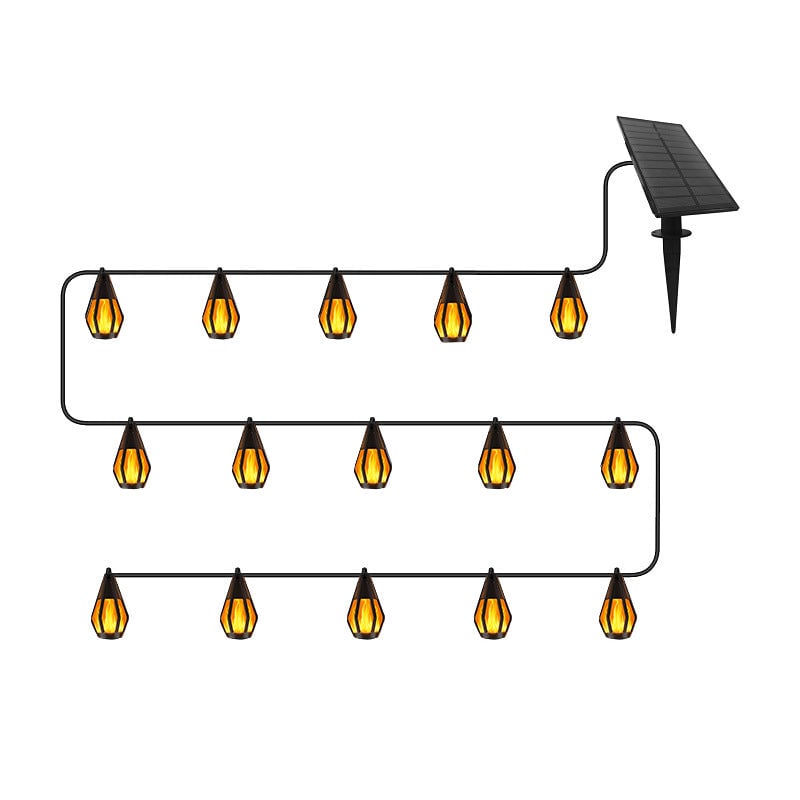 Sakerplus Solar Flickering Flame String Lights