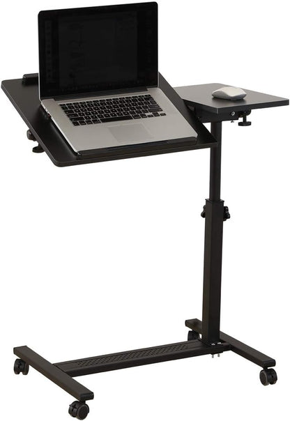 SAKER Hidden Casters Adjustable Bedside Table