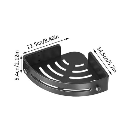 No-Drill Bathroom Corner Shelf