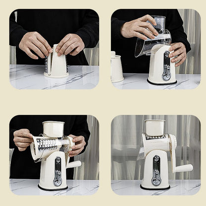5 in 1 Vegetable Cutter Slicer, Rotary Cheese Grater