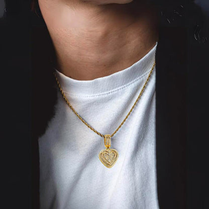 Hip Hop Heart Necklace