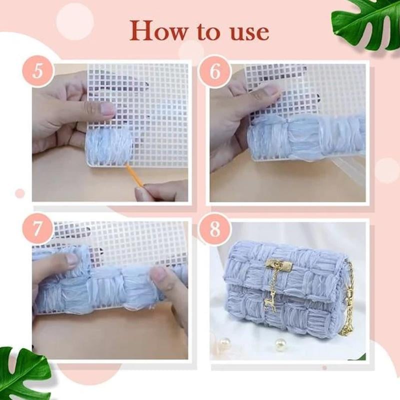 Flowery Chiffon Ribbon Handbag DIY Kit