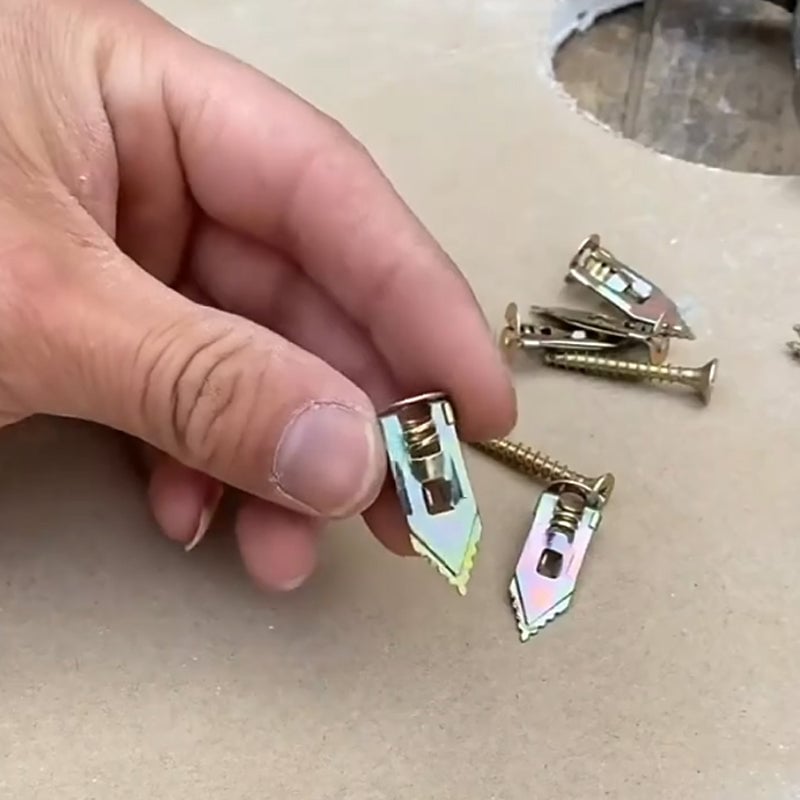 Drywall Expansion Anchors + High Strength Zinc Screws Kit