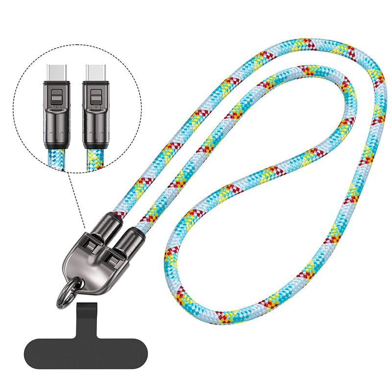 2-in-1 Fast Charging Data Cable ＆ Phone Lanyard