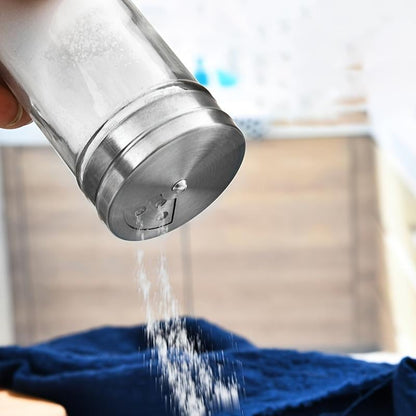 Juego de tarros de especias de vidrio