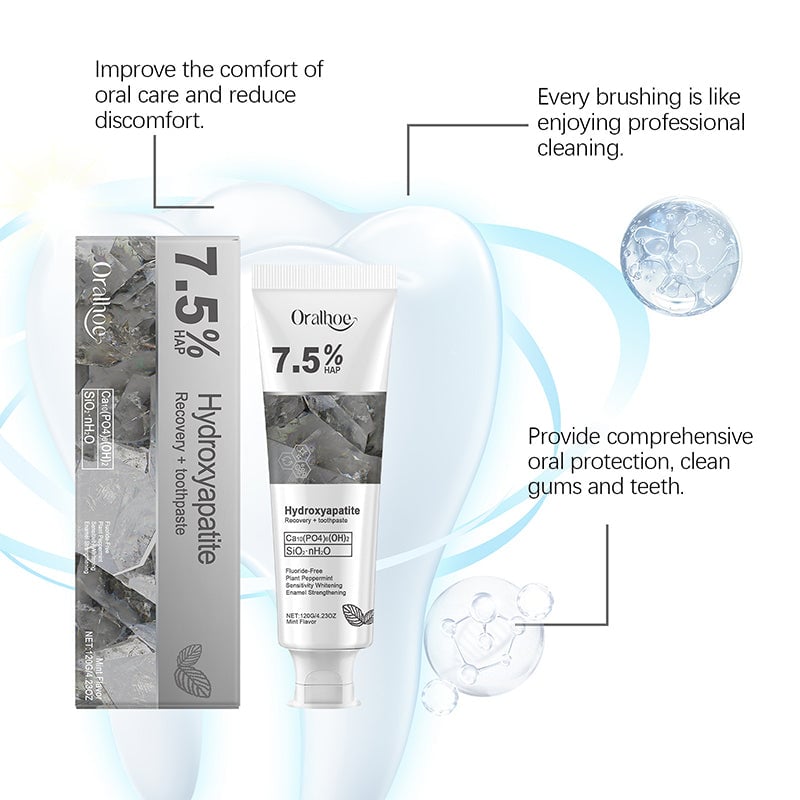 Pasta dental blanqueadora y reparadora con hidroxiapatita