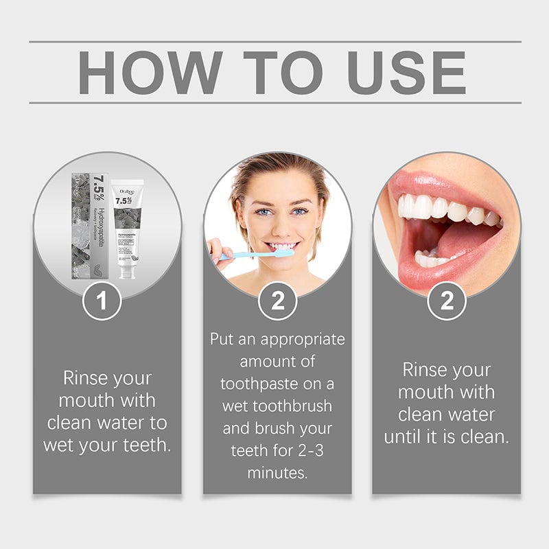 Pasta dental blanqueadora y reparadora con hidroxiapatita