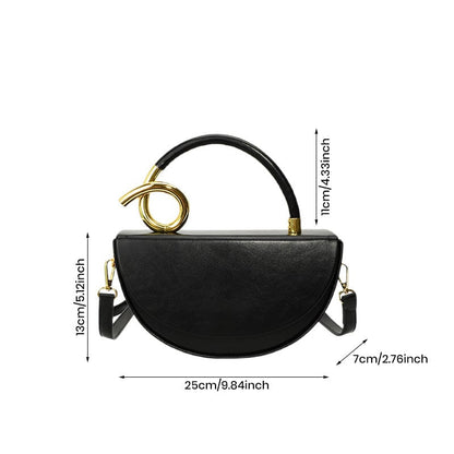 Bolso de mano de color liso de moda para mujer