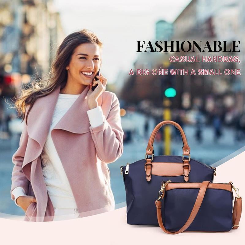 Casual waterproof handbag, a big with a little one