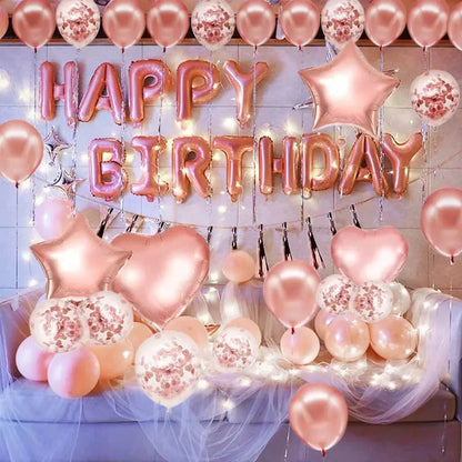 Rose Gold Latex Balloons