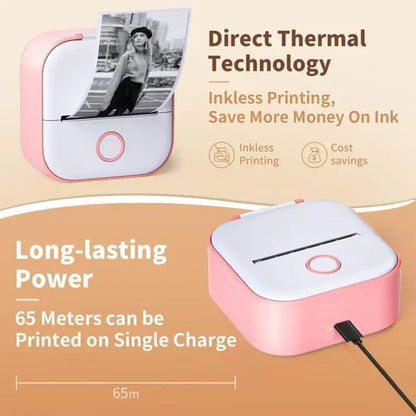 Mini Portable Bluetooth Printer