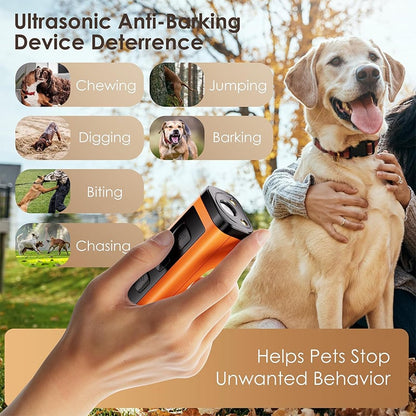 Mini Rechargeable Ultrasonic Dog Repeller and Anti-Barking Device