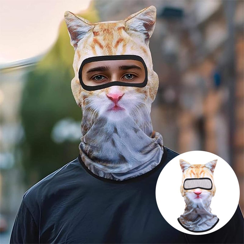 Sunscreen Outdoor 3D Cat Pattern Face Mask