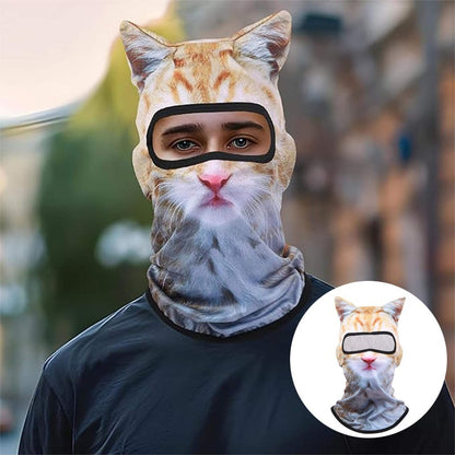 Sunscreen Outdoor 3D Cat Pattern Face Mask