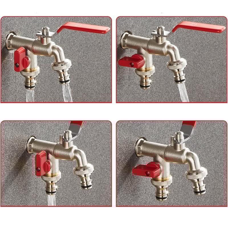 Zinc Alloy Dual Outlet Faucet for Gardening