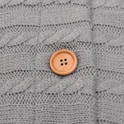 Baby knit button sleeping bag