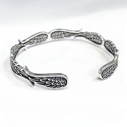 Angel Wings Vintage Style Sterling Bracelet