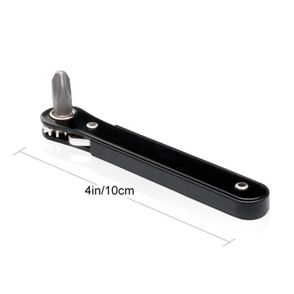 Mini Ratcheting Offset Screwdriver and Bit Set