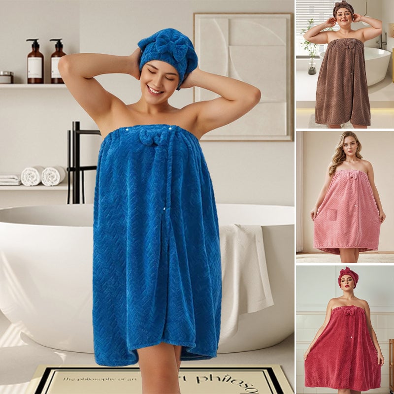 Plus Size Solid Color Bath Towel