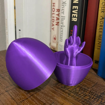 Easter Egg Surprise-Funny 3D Printed Middle Finger Egg