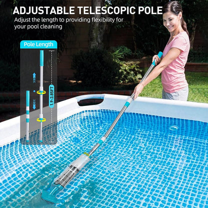 3in1Cordless Rechargeable Powerful Motor Swimming Pool Vacuum Cleaner
