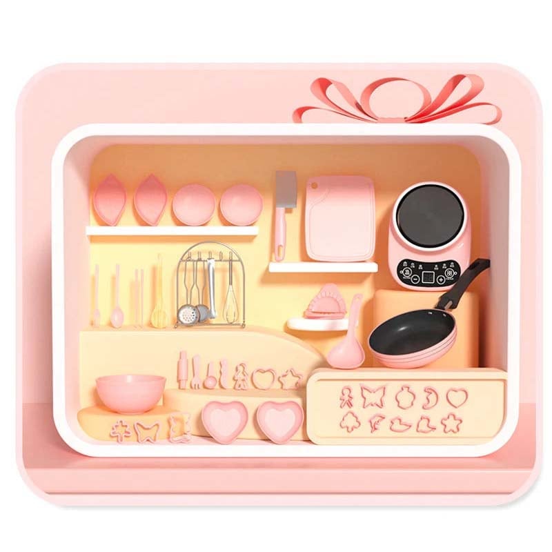 Children's Real Cooking Mini Kitchen Toys - 22 PCS Set