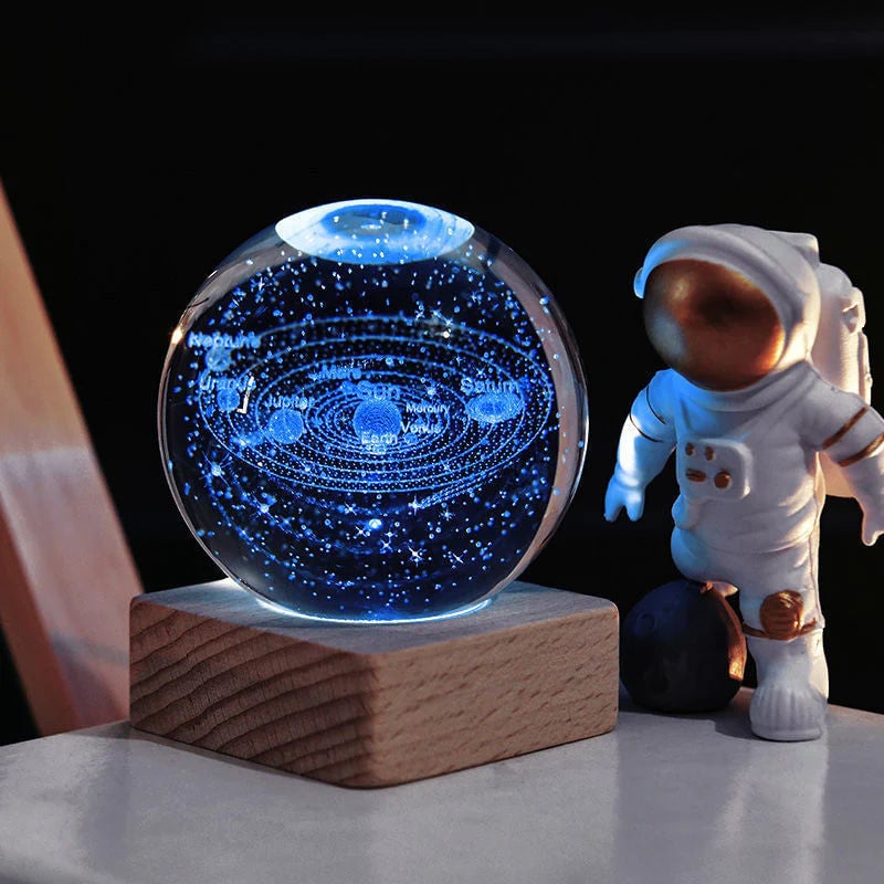 (✨hot sale✨)3D Galaxy Crystal Ball Nightlight Decorlamp