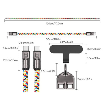 2-in-1 Fast Charging Data Cable ＆ Phone Lanyard